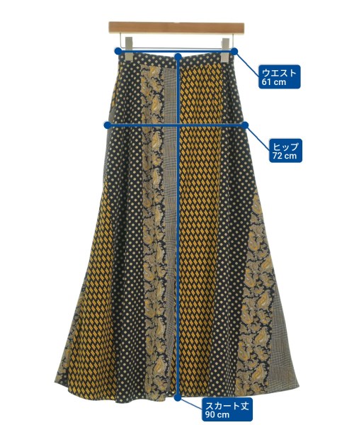 UNITED ARROWS（ユナイテッドアローズ）ロング・マキシ丈スカート 紺 サイズ:36(S位) レディース/2200657501037