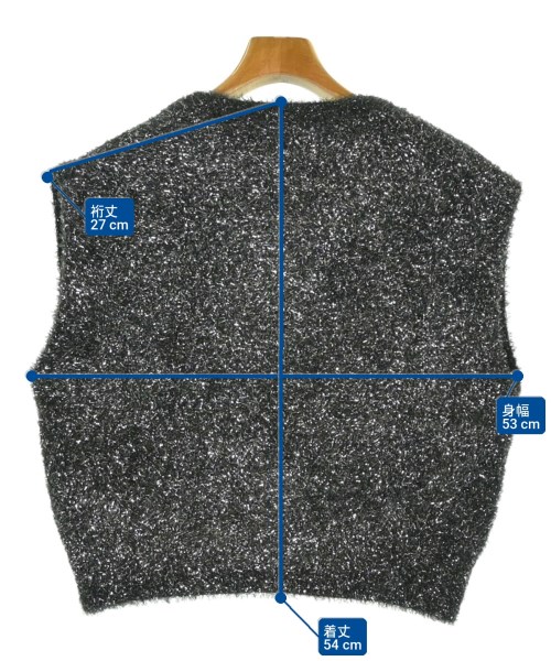 UNITED ARROWS（ユナイテッドアローズ）ベスト/ノースリーブ 黒 サイズ:F レディース/2200706883053