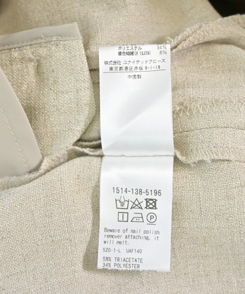 UNITED ARROWS（ユナイテッドアローズ）スラックス ベージュ サイズ:36(S位) レディース/2200711206021