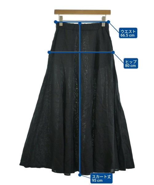UNITED ARROWS（ユナイテッドアローズ）ロング・マキシ丈スカート 黒 サイズ:40(M位) レディース/2200712366267