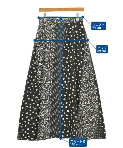 UNITED ARROWS（ユナイテッドアローズ）ロング・マキシ丈スカート 黒 サイズ:42(L位) レディース/2200712366274