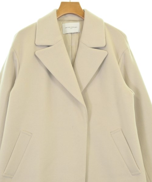 UNITED ARROWS（ユナイテッドアローズ）チェスターコート 白 サイズ:36(S位) レディース/2200708614013