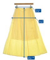 UNITED ARROWS（ユナイテッドアローズ）ロング・マキシ丈スカート 黄 サイズ:38(M位) レディース/2200714352091