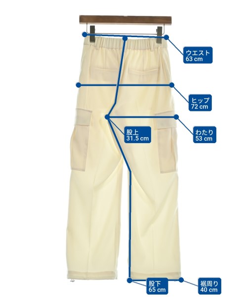 UNITED ARROWS（ユナイテッドアローズ）カーゴパンツ 白 サイズ:34(XS位) レディース/2200709727064