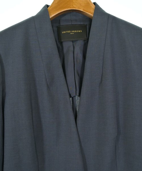 UNITED ARROWS（ユナイテッドアローズ）ノーカラージャケット 紺 サイズ:38(M位) レディース/2200716721024