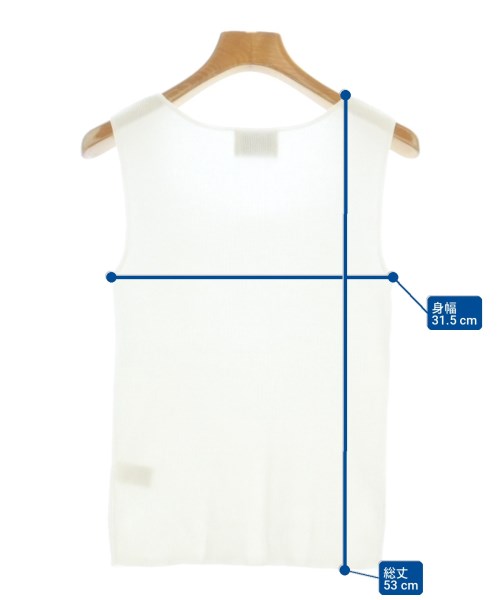 UNITED ARROWS（ユナイテッドアローズ）ベスト/ノースリーブ 白 サイズ:-(M位) レディース/2200709175025