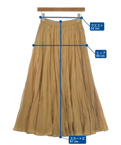 UNITED ARROWS（ユナイテッドアローズ）ロング・マキシ丈スカート ベージュ サイズ:36(S位) レディース/2200719593062