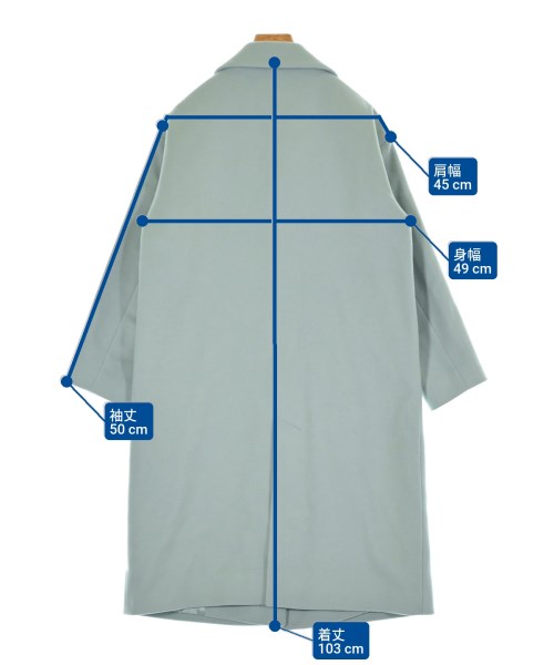 UNITED ARROWS（ユナイテッドアローズ）チェスターコート 青 サイズ:34(XS位) レディース/2200617959014