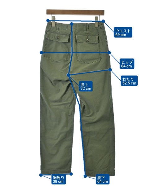 UNITED ARROWS（ユナイテッドアローズ）カーゴパンツ カーキ サイズ:34(XS位) レディース/2200645229165