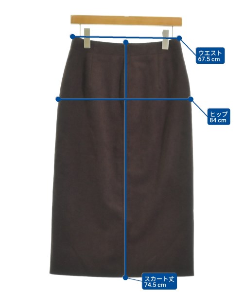 UNITED ARROWS（ユナイテッドアローズ）ロング・マキシ丈スカート 茶 サイズ:40(M位) レディース/2200646816081