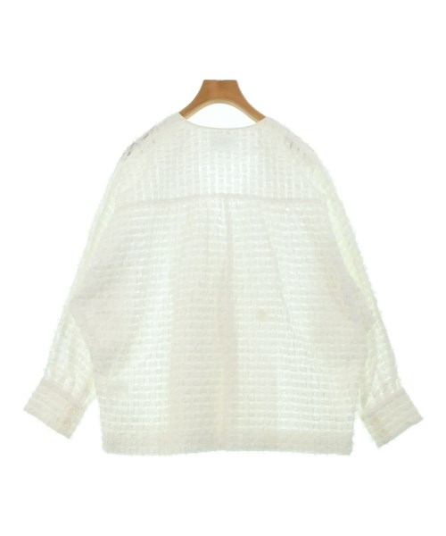 UNITED ARROWS（ユナイテッドアローズ）ノーカラージャケット 白 サイズ:36(S位) レディース/2200631396208