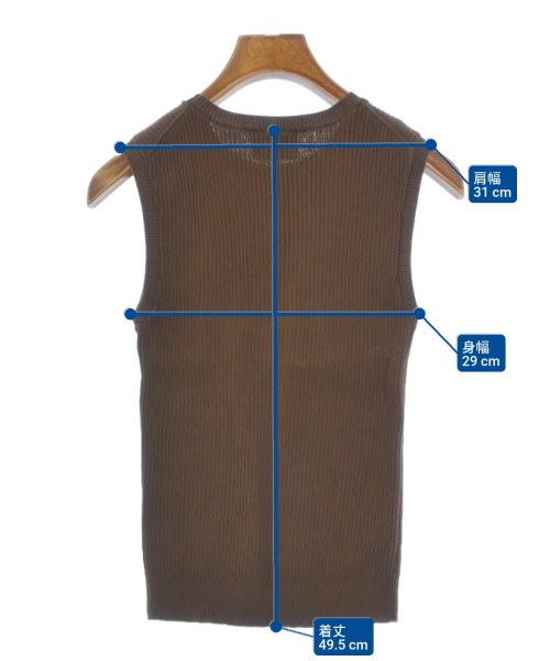 UNITED ARROWS（ユナイテッドアローズ）ベスト/ノースリーブ 茶 サイズ:-(XS位) レディース/2200640403034