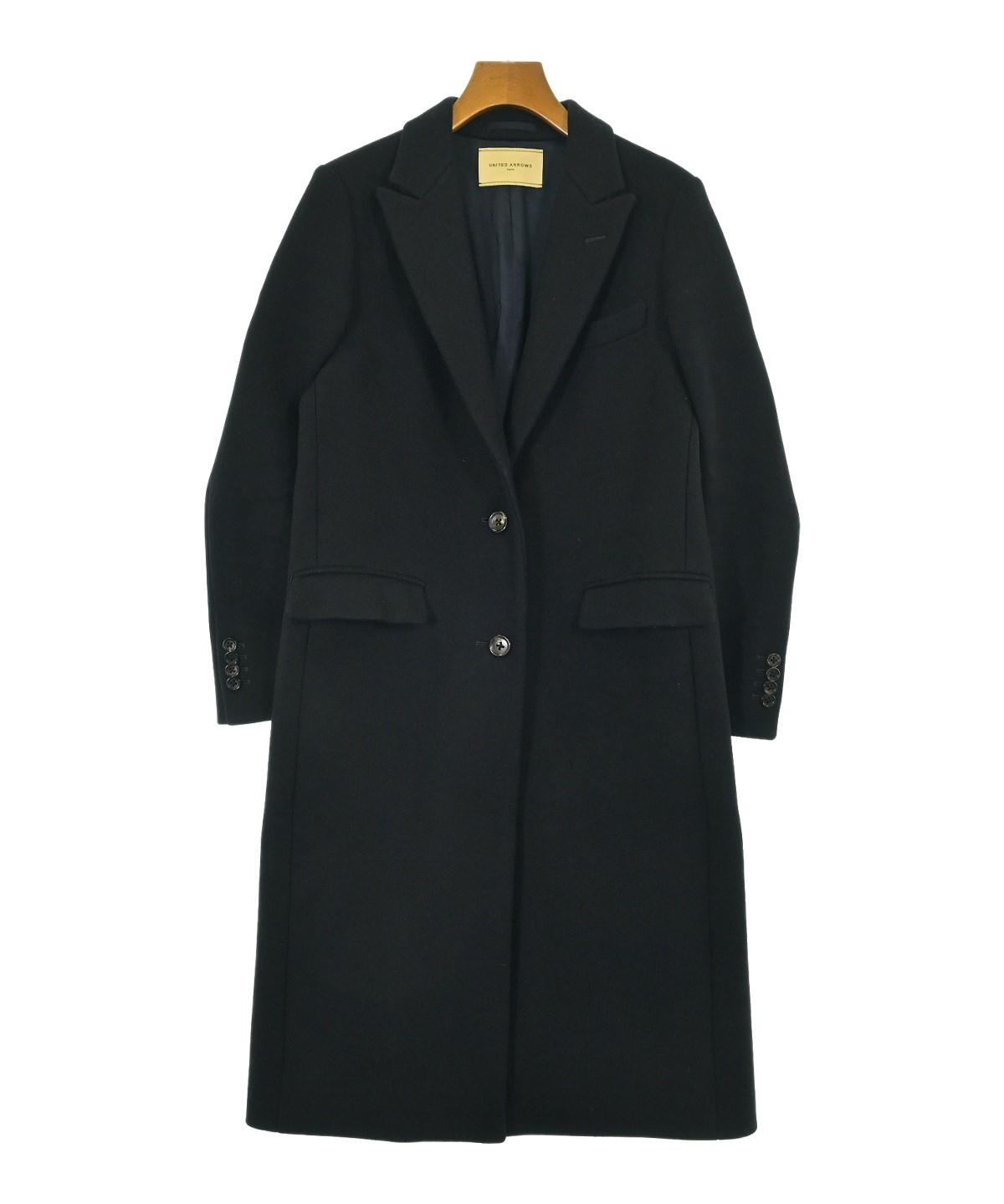 UNITED ARROWS（ユナイテッドアローズ）チェスターコート 黒 サイズ:38