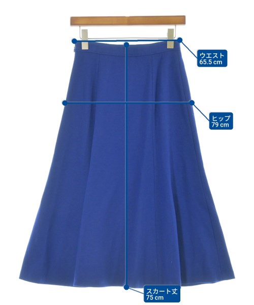 UNITED ARROWS（ユナイテッドアローズ）ロング・マキシ丈スカート 青 サイズ:36(S位) レディース/2200640161095
