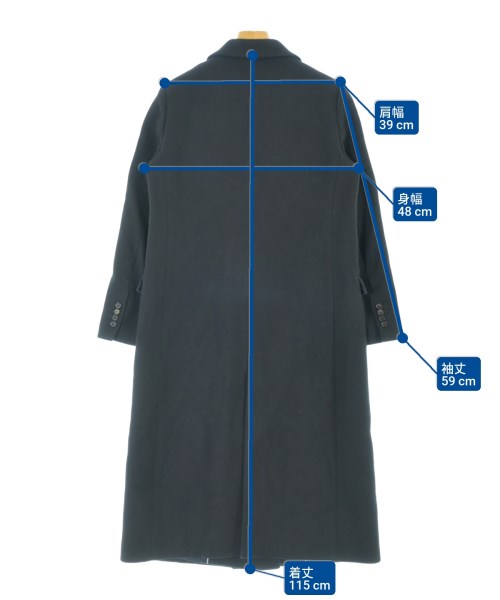 UNITED ARROWS（ユナイテッドアローズ）チェスターコート 黒 サイズ:40(M位) レディース/2200640239015