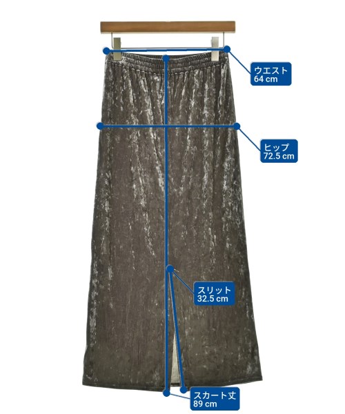 UNITED ARROWS（ユナイテッドアローズ）ロング・マキシ丈スカート グレー サイズ:36(S位) レディース/2200633291693