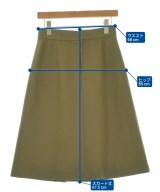 UNITED ARROWS（ユナイテッドアローズ）ひざ丈スカート カーキ サイズ:38(M位) レディース/2200647075012