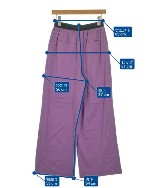 UNITED ARROWS（ユナイテッドアローズ）スラックス 紫 サイズ:38(M位) レディース/2200650746015