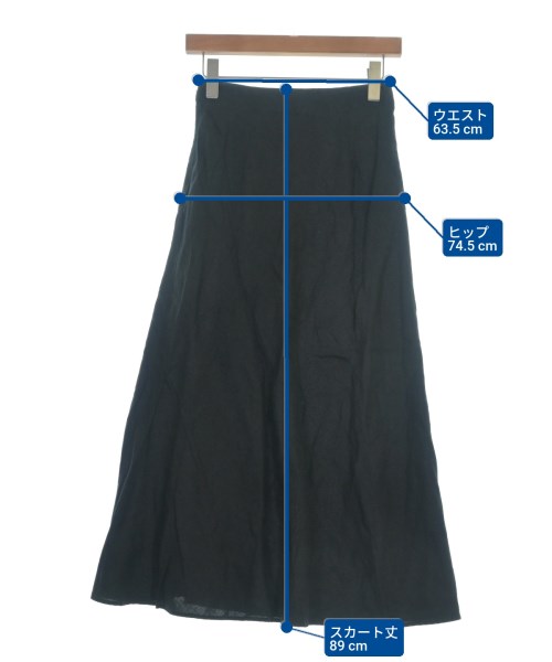 UNITED ARROWS（ユナイテッドアローズ）ロング・マキシ丈スカート 黒 サイズ:36(S位) レディース/2200641613029
