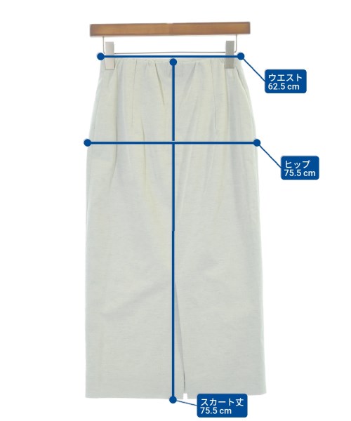 UNITED ARROWS（ユナイテッドアローズ）ロング・マキシ丈スカート 白 サイズ:36(S位) レディース/2200641648328