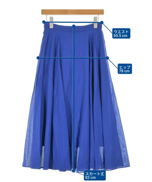UNITED ARROWS（ユナイテッドアローズ）ロング・マキシ丈スカート 青 サイズ:38(M位) レディース/2200647307151