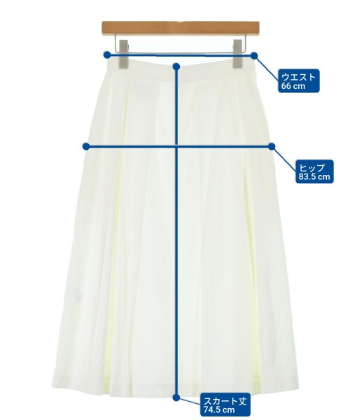 UNITED ARROWS（ユナイテッドアローズ）ロング・マキシ丈スカート 白 サイズ:40(M位) レディース/2200649148110