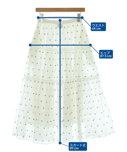 UNITED ARROWS（ユナイテッドアローズ）ロング・マキシ丈スカート 白 サイズ:-(M位) レディース/2200653830025