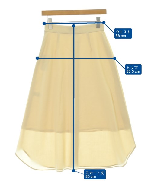 UNITED ARROWS（ユナイテッドアローズ）ひざ丈スカート ベージュ サイズ:36(S位) レディース/2200704368071