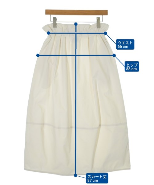 UNITED ARROWS（ユナイテッドアローズ）ロング・マキシ丈スカート 白 サイズ:38(M位) レディース/2200701267094