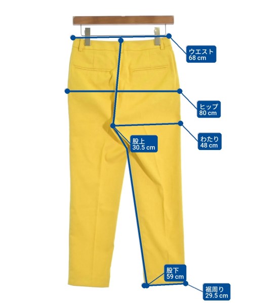 UNITED ARROWS（ユナイテッドアローズ）スラックス 黄 サイズ:36(S位) レディース/2200702196058