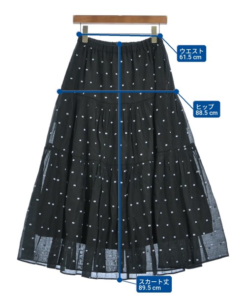 UNITED ARROWS（ユナイテッドアローズ）ロング・マキシ丈スカート 黒 サイズ:F レディース/2200703814050