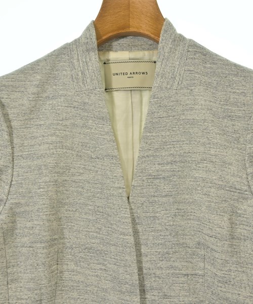 UNITED ARROWS（ユナイテッドアローズ）ノーカラージャケット グレー サイズ:36(S位) レディース/2200701083021