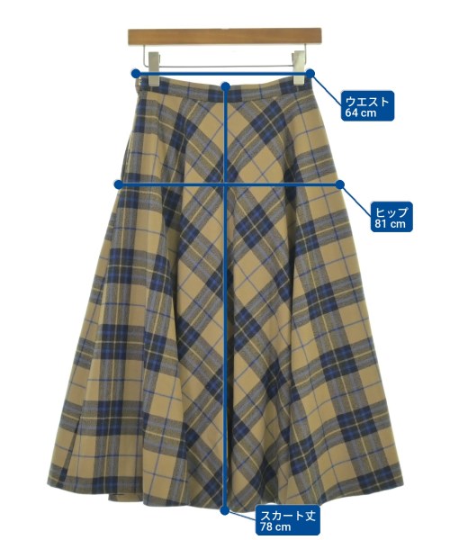 UNITED ARROWS（ユナイテッドアローズ）ロング・マキシ丈スカート ベージュ サイズ:36(S位) レディース/2200700481057