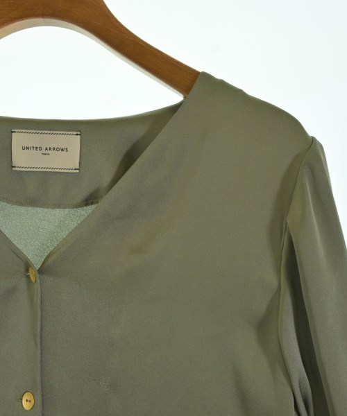 UNITED ARROWS（ユナイテッドアローズ）ブラウス カーキ サイズ:36(S位) レディース/2200706774023