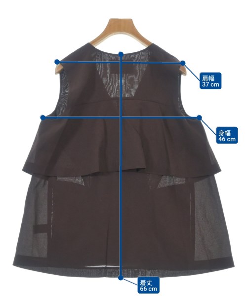 UNITED ARROWS（ユナイテッドアローズ）ベスト 茶 サイズ:36(S位) レディース/2200703441041
