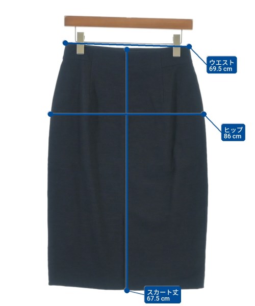 UNITED ARROWS（ユナイテッドアローズ）ひざ丈スカート 紺 サイズ:40(M位) レディース/2200707197180