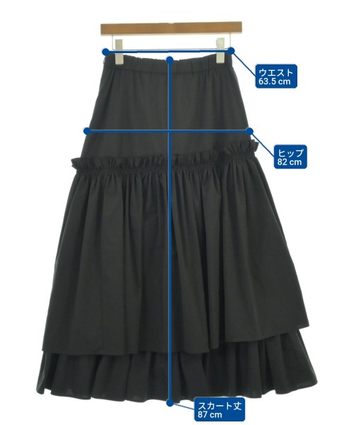 UNITED ARROWS（ユナイテッドアローズ）ロング・マキシ丈スカート 黒 サイズ:38(M位) レディース/2200705124263