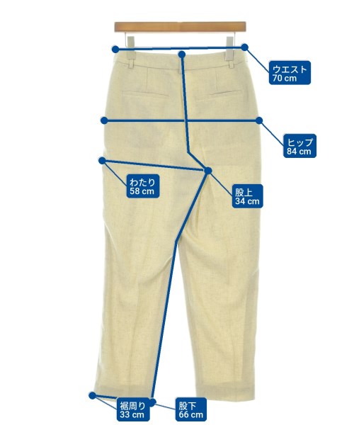 UNITED ARROWS（ユナイテッドアローズ）スラックス 白 サイズ:40(M位) レディース/2200705972086