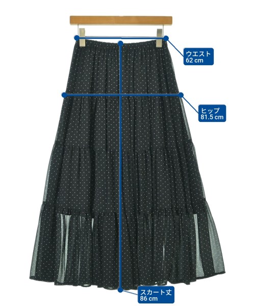 UNITED ARROWS（ユナイテッドアローズ）ロング・マキシ丈スカート 黒 サイズ:36(S位) レディース/2200660619040