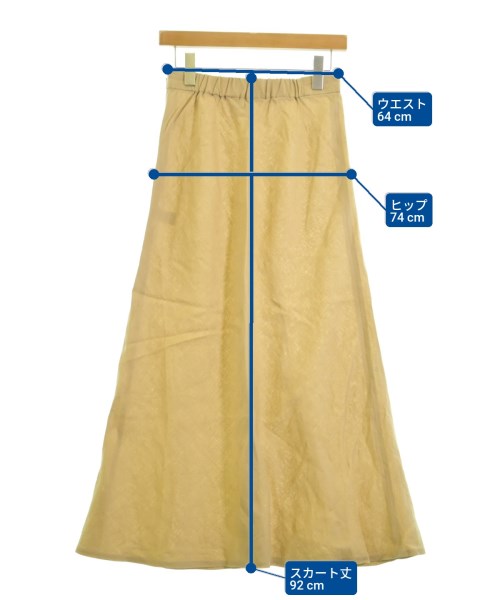 UNITED ARROWS（ユナイテッドアローズ）ロング・マキシ丈スカート ベージュ サイズ:38(M位) レディース/2200660847085