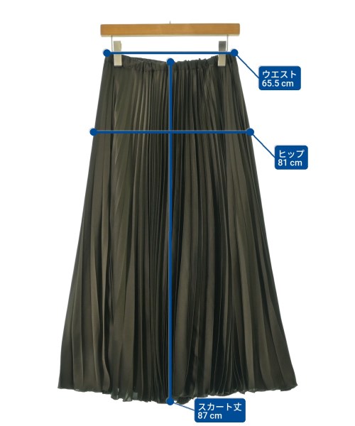 UNITED ARROWS（ユナイテッドアローズ）ロング・マキシ丈スカート カーキ サイズ:38(M位) レディース/2200657343095