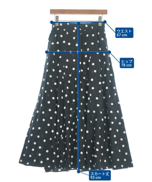 UNITED ARROWS（ユナイテッドアローズ）ロング・マキシ丈スカート 黒 サイズ:38(M位) レディース/2200665453090