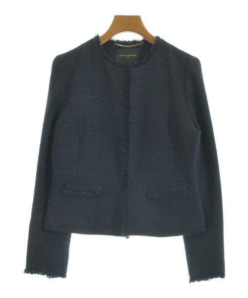 UNITED ARROWS(ユナイテッドアローズ)ノーカラージャケット 紺 サイズ:38(M位)/2200666366016