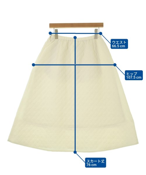 UNITED ARROWS（ユナイテッドアローズ）ロング・マキシ丈スカート 白 サイズ:38(M位) レディース/2200664535100