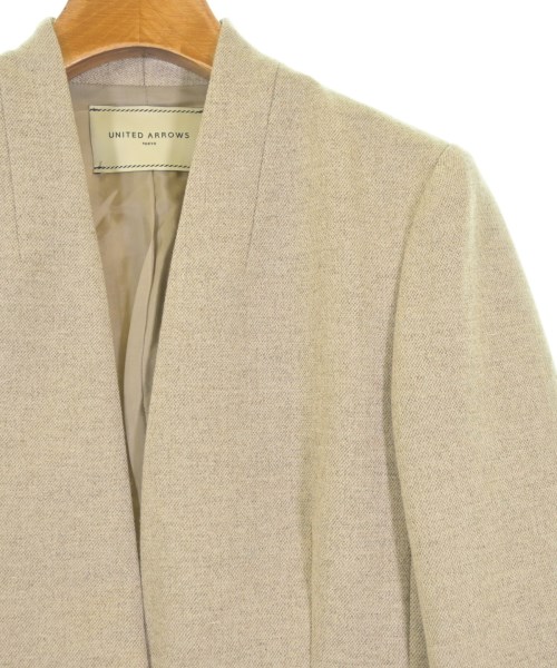 UNITED ARROWS（ユナイテッドアローズ）ノーカラージャケット 茶 サイズ:34(XS位) レディース/2200669714043
