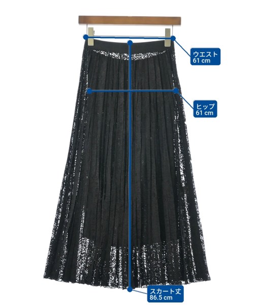 UNITED ARROWS（ユナイテッドアローズ）ロング・マキシ丈スカート 黒 サイズ:36(S位) レディース/2200666982025