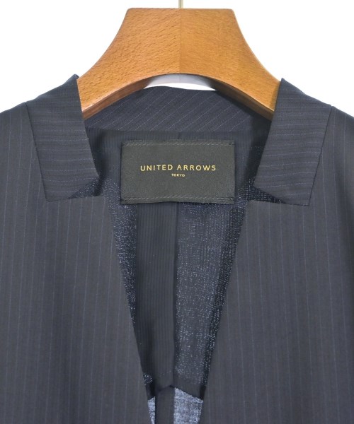 UNITED ARROWS（ユナイテッドアローズ）ノーカラージャケット 紺 サイズ:38(M位) レディース/2200666923066
