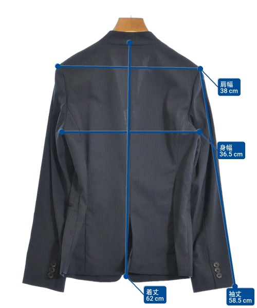 UNITED ARROWS（ユナイテッドアローズ）ノーカラージャケット 紺 サイズ:38(M位) レディース/2200666923066