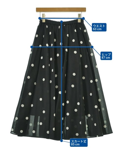 UNITED ARROWS（ユナイテッドアローズ）ロング・マキシ丈スカート 黒 サイズ:-(M位) レディース/2200667817067