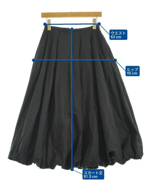 UNITED ARROWS（ユナイテッドアローズ）ロング・マキシ丈スカート 黒 サイズ:38(M位) レディース/2200671104016